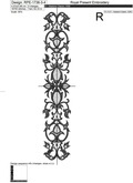 Filigree border machine embroidery design - 9 sizes