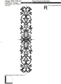 Filigree border machine embroidery design - 9 sizes