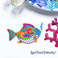 Fishes in Mexican Style Machine Embroidery Designs