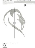 Flamingo Head Machine Embroidery Design - 8 sizes