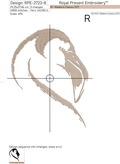 Flamingo Head Machine Embroidery Design - 8 sizes