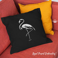 Elegant Flamingo bird Silhouette - 7 sizes