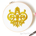 Fleur-de-lis Machine Embroidery Design - 6 sizes