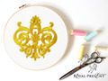 Fleur-de-lis Machine Embroidery Design - 6 sizes