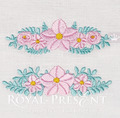 Floral Borders Machine Embroidery Designs - 3 sizes