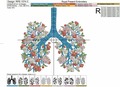 Floral Human Lungs Machine Embroidery Design - 4 sizes