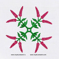 Floral Quilt Block Machine Embroidery Design - 2 sizes