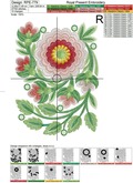 Floral folk motif Machine Embroidery Design