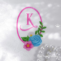 Flower Frame with Rose - 2 sizes