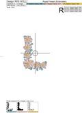Flower Love inscription Machine Embroidery Designs - 3 sizes