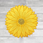 Sunflower Petals Placemat Mega ITH - 8 sizes