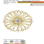 Sunflower Petals Placemat Mega ITH - 8 sizes