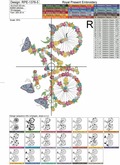 Flower bicycle Machine Embroidery Design - 5 sizes
