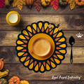Flower petals Placemat ITH - 4 sizes