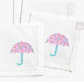 Flower umbrella Machine Embroidery Design - 3 sizes