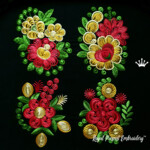 Four Garden Bouquets Indian Collection