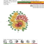 Four Garden Bouquets Indian Collection