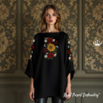 Slavic Folk flower border - 3 in 1