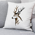 Forest Deer Head Machine Embroidery Design - 7 sizes