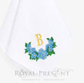 Forget-me-nots Frame Embroidery Design - 3 sizes