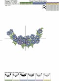 Forget-me-nots Free Embroidery Design