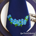 Forget-me-nots Free Embroidery Design