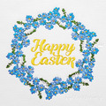 Forget-me-nots Wreath - 3 sizes
