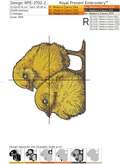 Four Chickens Machine Embroidery Design - 3 sizes