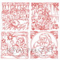 Four Christmas stories Machine Embroidery Designs