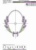 Oval Lavender Frame - 5 sizes