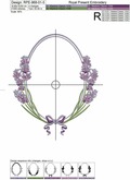 Oval Lavender Frame - 5 sizes