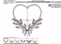 Fragrant lavender heart - 4 sizes