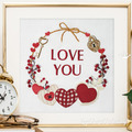 Valentine's Day Frame with hearts - 6 sizes