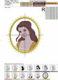 Free Applique Medallion Machine Embroidery Design Beauty Belle - 2 sizes