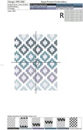 Free Bargello Machine Embroidery Design