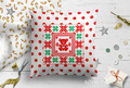 Free Christmas Teddy Bear Cross-stitch - 2 sizes