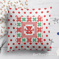 Free Christmas Teddy Bear Cross-stitch - 2 sizes
