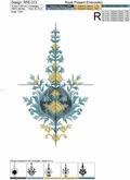Free Embroidery Design Indian Ornament - 4 sizes