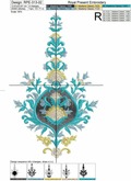 Free Embroidery Design Indian Ornament - 4 sizes