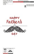 Free Father's Day Machine Embroidery Design - 4 sizes
