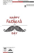 Free Father's Day Machine Embroidery Design - 4 sizes