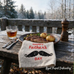 Free Happy Father’s Day Mustache Machine Embroidery Design – 4 Sizes