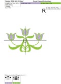 Free Machine Embroidery Design Art Nouveau Tulips