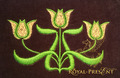 Free Machine Embroidery Design Art Nouveau Tulips