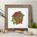Free Machine Embroidery Design Birds With Nesting Box