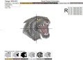 Free Machine Embroidery Design Black panther head