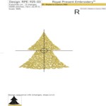 Gold Swirl Christmas tree free - 4 sizes