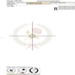 Rose in a laurel frame Free