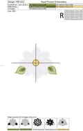 Free Machine Embroidery Design Daisy