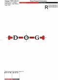 Free Machine Embroidery Design Dog inscription - 3 sizes